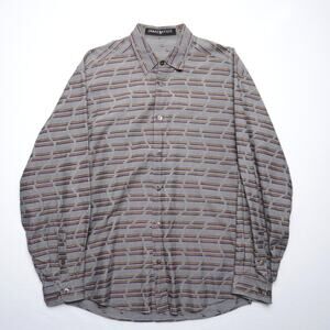 Vintage Jhane Barnes Wavy Print‎ Button Down M